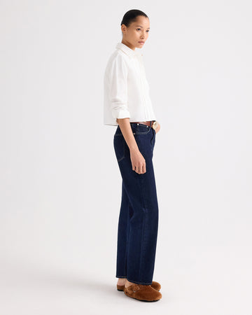 TWP White Mon Cherie Shirt in Cotton Shirting view 4
