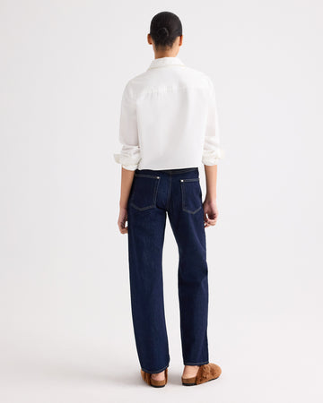 TWP White Mon Cherie Shirt in Cotton Shirting view 5