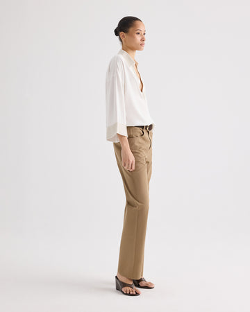 TWP British khaki Kent St Pant in Trench Chino Twill view 3