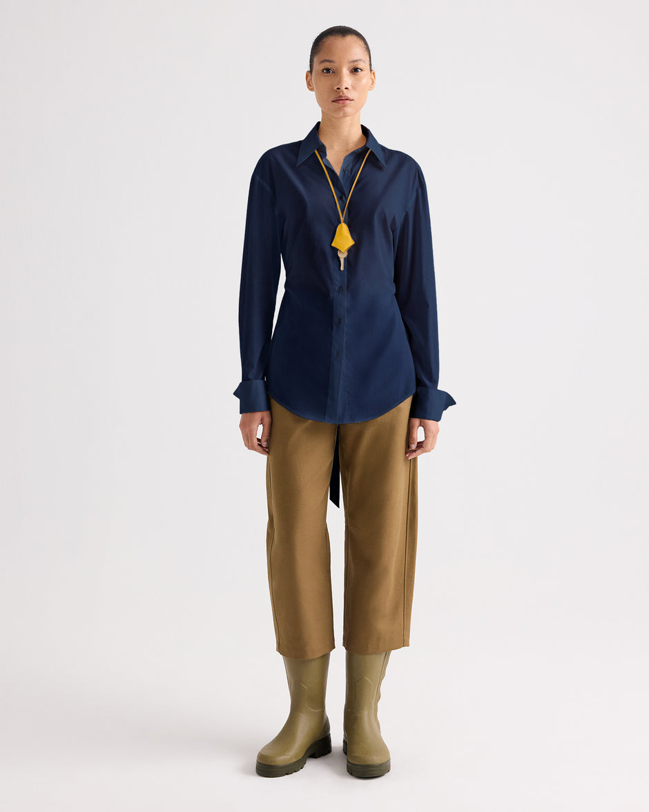 TWP Midnight The Night We Met Shirt in Superfine Cotton Shirting view 2