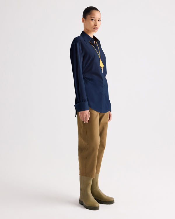 TWP Midnight The Night We Met Shirt in Superfine Cotton Shirting view 3