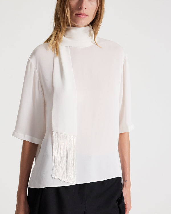 TWP Ivory The Aside Top in Silk Georgette view 2