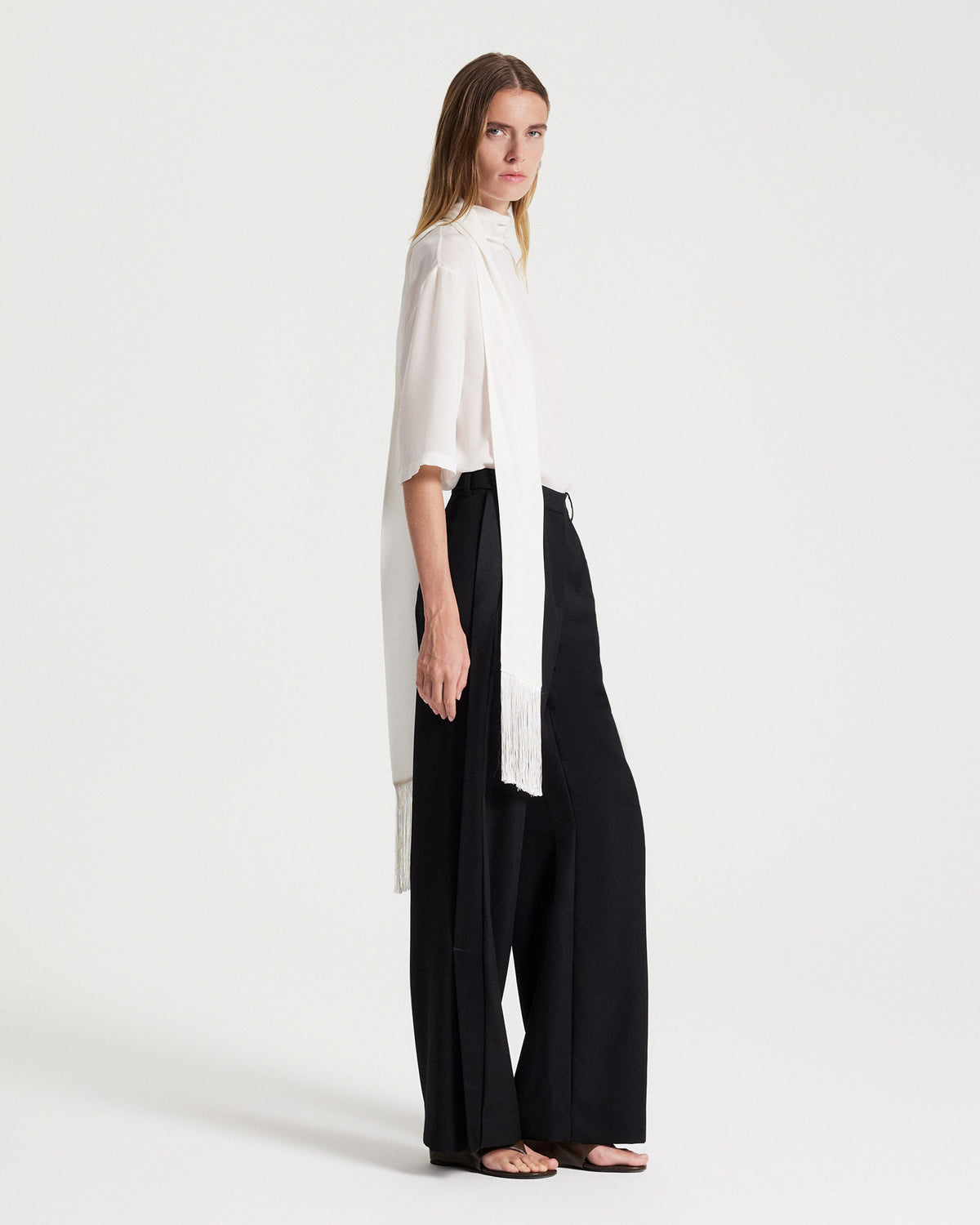 TWP Ivory The Aside Top in Silk Georgette view 4
