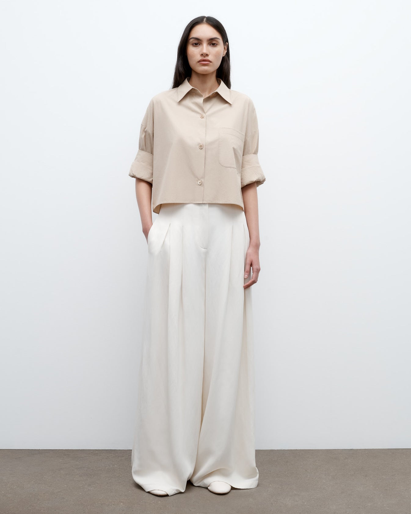 TWP Safari Next Ex Shirt in Vintage Washed Poplin view 2