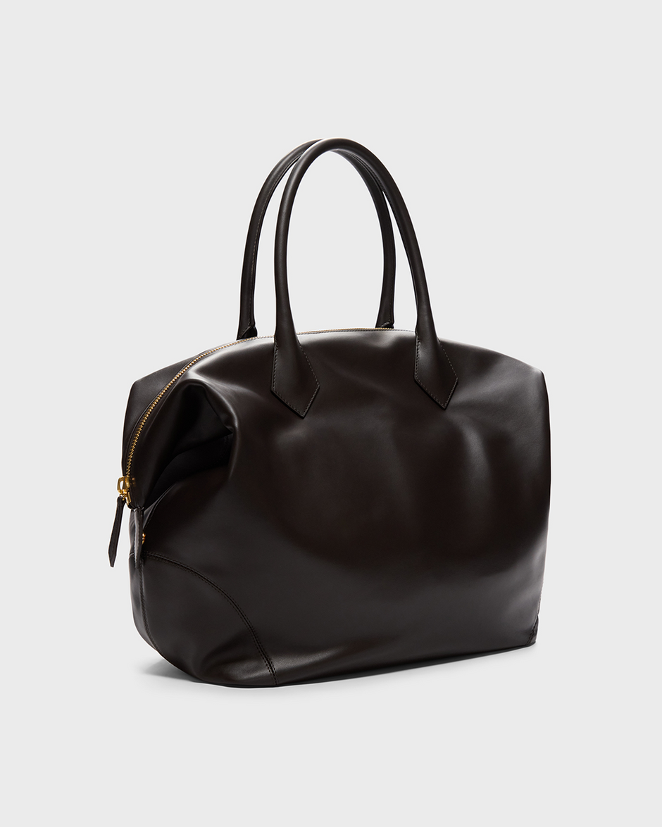 TWP Chocolate Howard St. Bag in Leather view 1