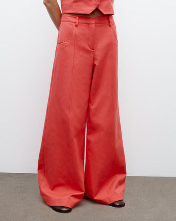 TWP Poppy Dee&#39;s Trouser in Cotton Linen Twill view 2