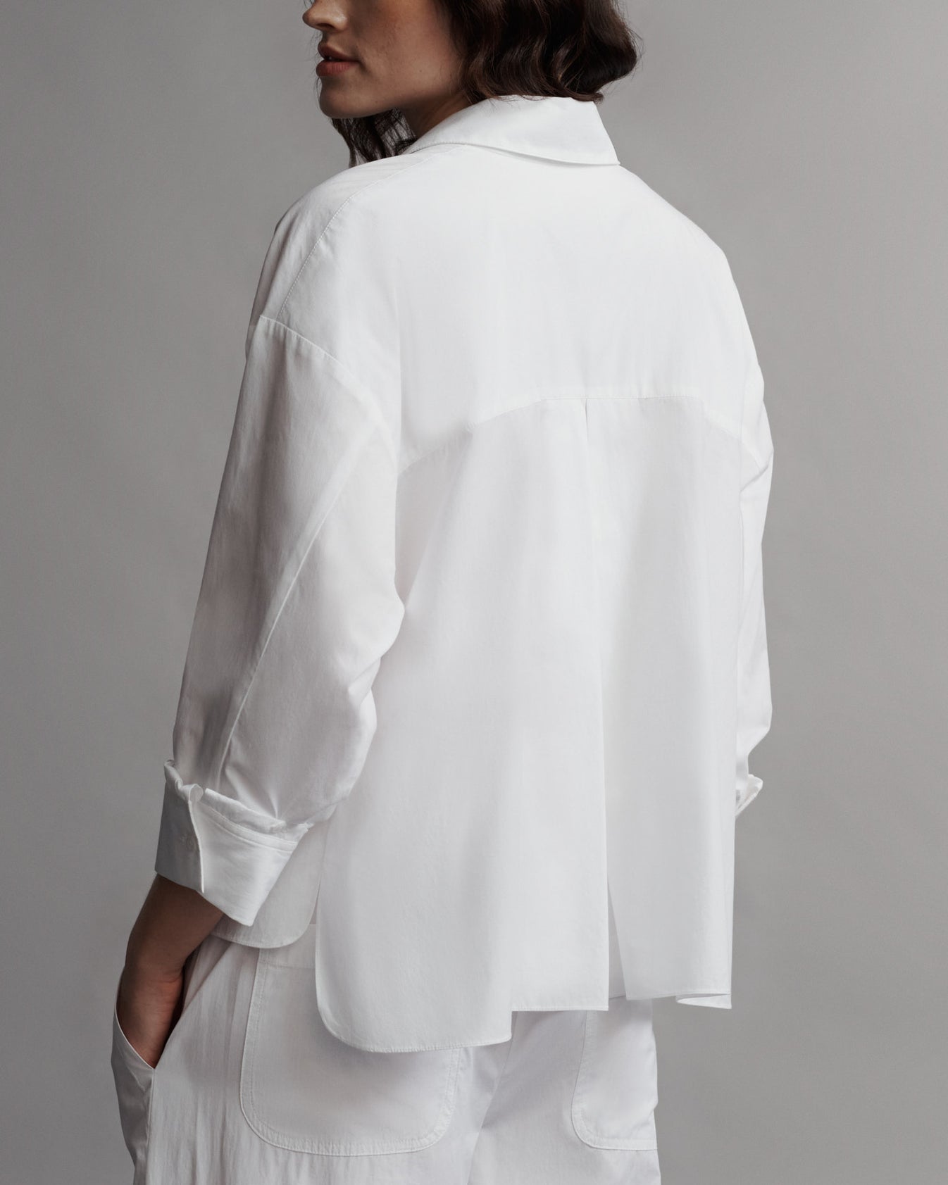 TWP White The Day After Shirt in Vintage Washed Cotton Poplin view 4