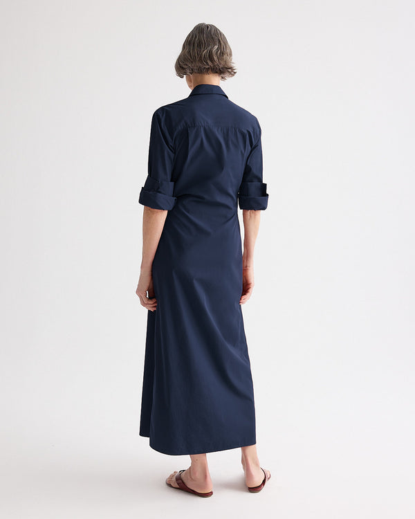 TWP Midnight New Earl Dress in Superfine Cotton Shirting view 4