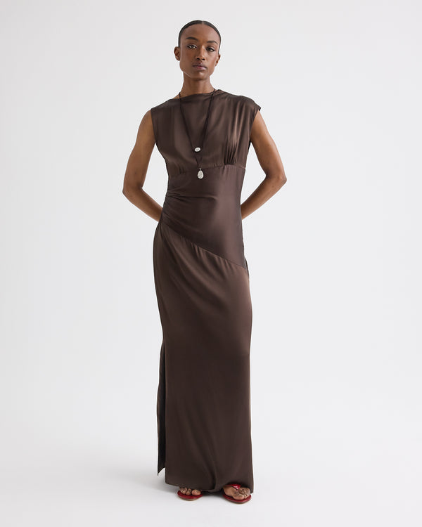 TWP Women's On The Side Stretch-Silk Maxi Dress - Delicioso