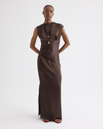 TWP Delicioso On The Side Dress in Washed Silk Charmeuse view 2
