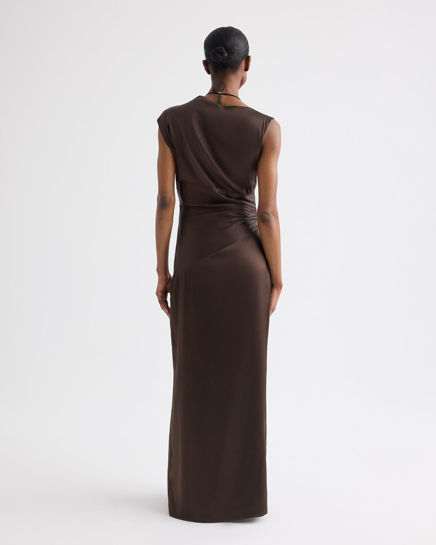 TWP Delicioso On The Side Dress in Washed Silk Charmeuse view 5