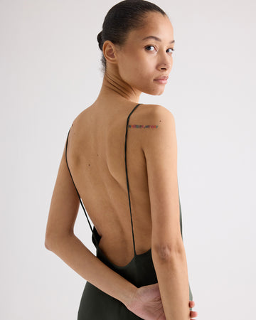 TWP Rosen Scoop Back Slip Dress in Stretch Superwashed Silk view 3