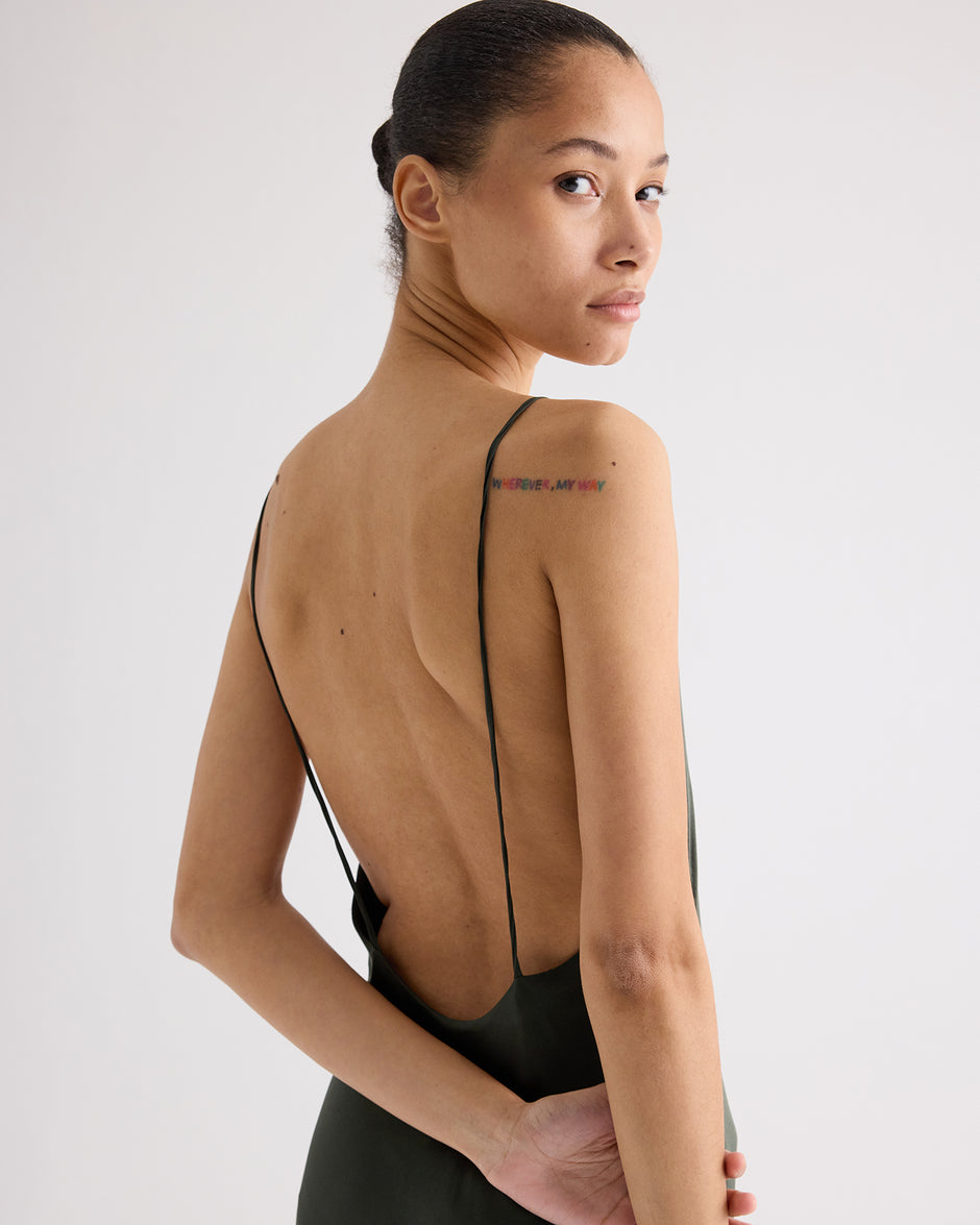 TWP Rosen Scoop Back Slip Dress in Stretch Superwashed Silk view 3