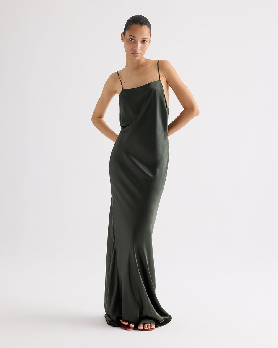 TWP Rosen Scoop Back Slip Dress in Stretch Superwashed Silk view 1