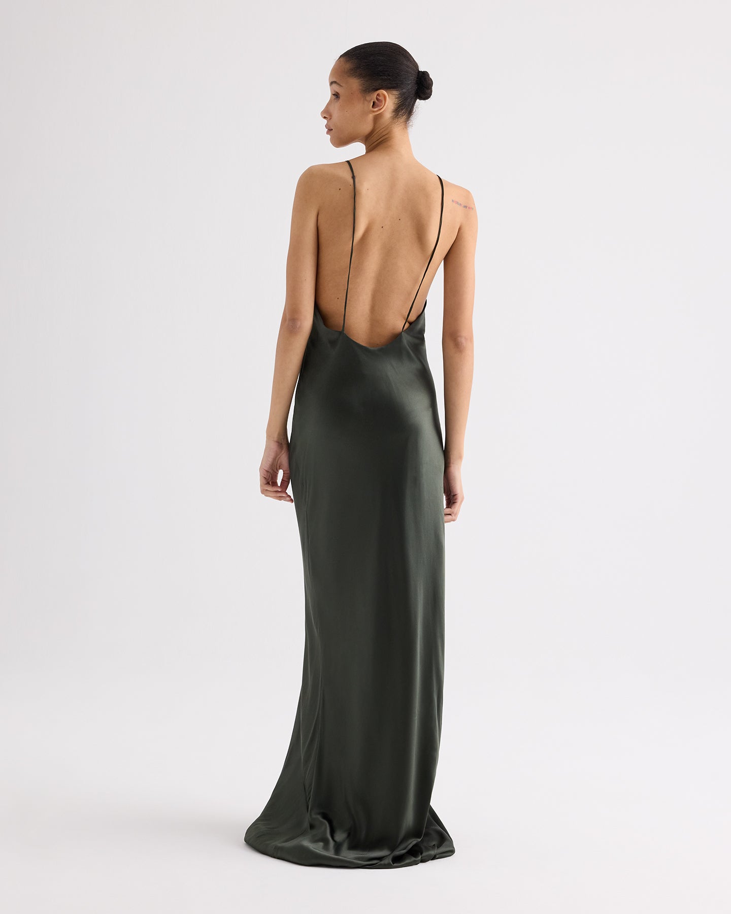 TWP Rosen Scoop Back Slip Dress in Stretch Superwashed Silk view 5
