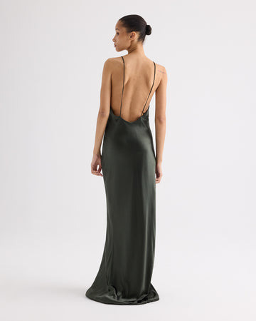 TWP Rosen Scoop Back Slip Dress in Stretch Superwashed Silk view 5