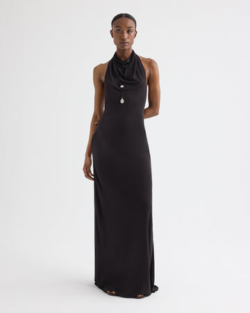 TWP Dark chocolate Lola Gown in Evening Jersey view 1