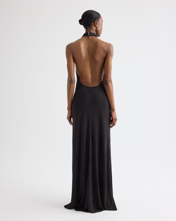 TWP Dark chocolate Lola Gown in Evening Jersey view 5