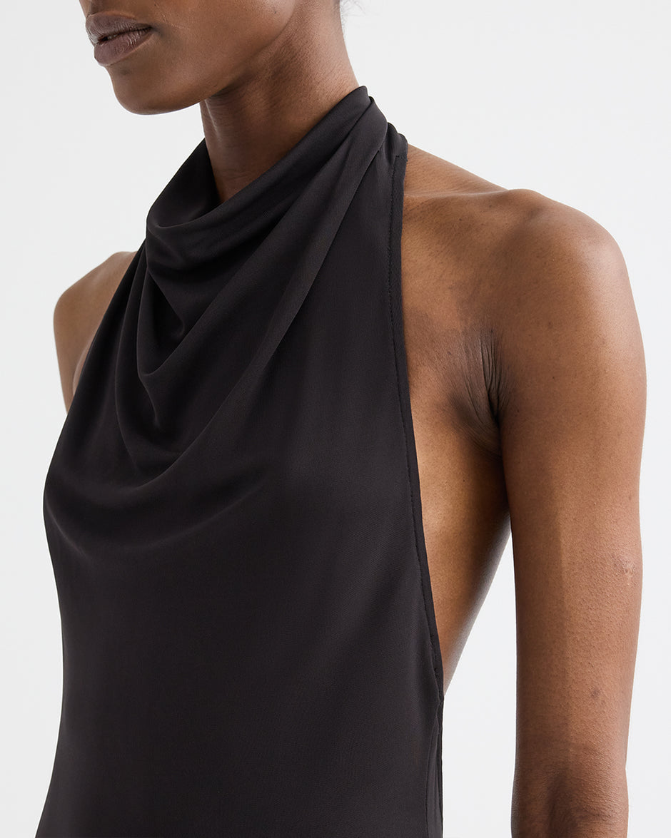 TWP Dark chocolate Lola Gown in Evening Jersey view 2
