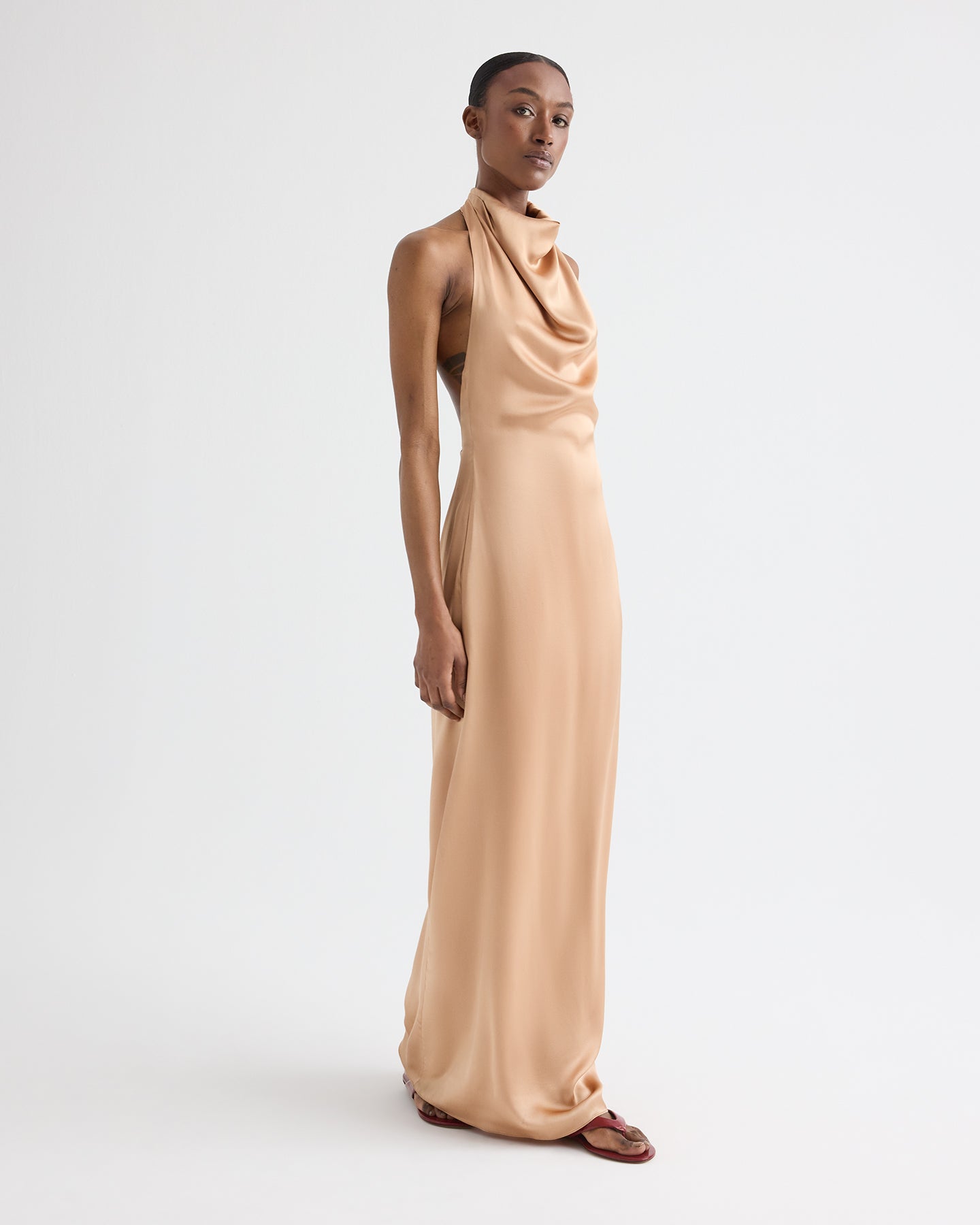 Brush Lola Gown in Silk Charmeuse