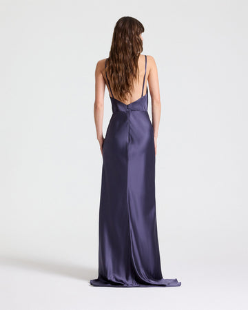 TWP Graystone Eloise Gown in Washed Crepe Back Silk Satin view 5