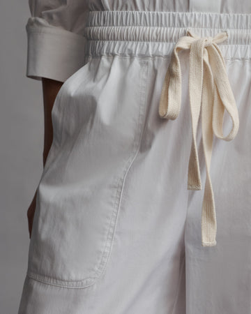 TWP White Main Street Pant in Vintage Washed Cotton Poplin view 2