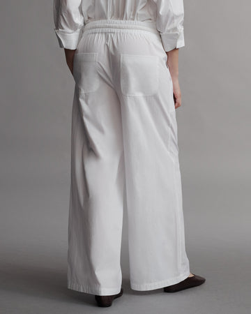 TWP White Main Street Pant in Vintage Washed Cotton Poplin view 5