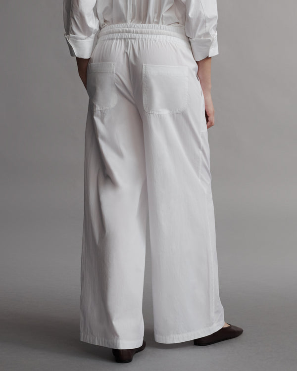 TWP White Main Street Pant in Vintage Washed Cotton Poplin view 5