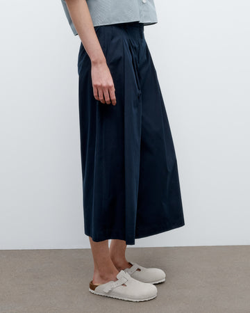 TWP Midnight Cropped Didi Pant in Vintage Washed Poplin view 4