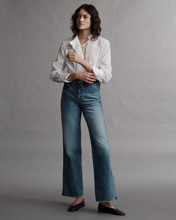 TWP White Gabriel Shirt in Cotton Voile view 5