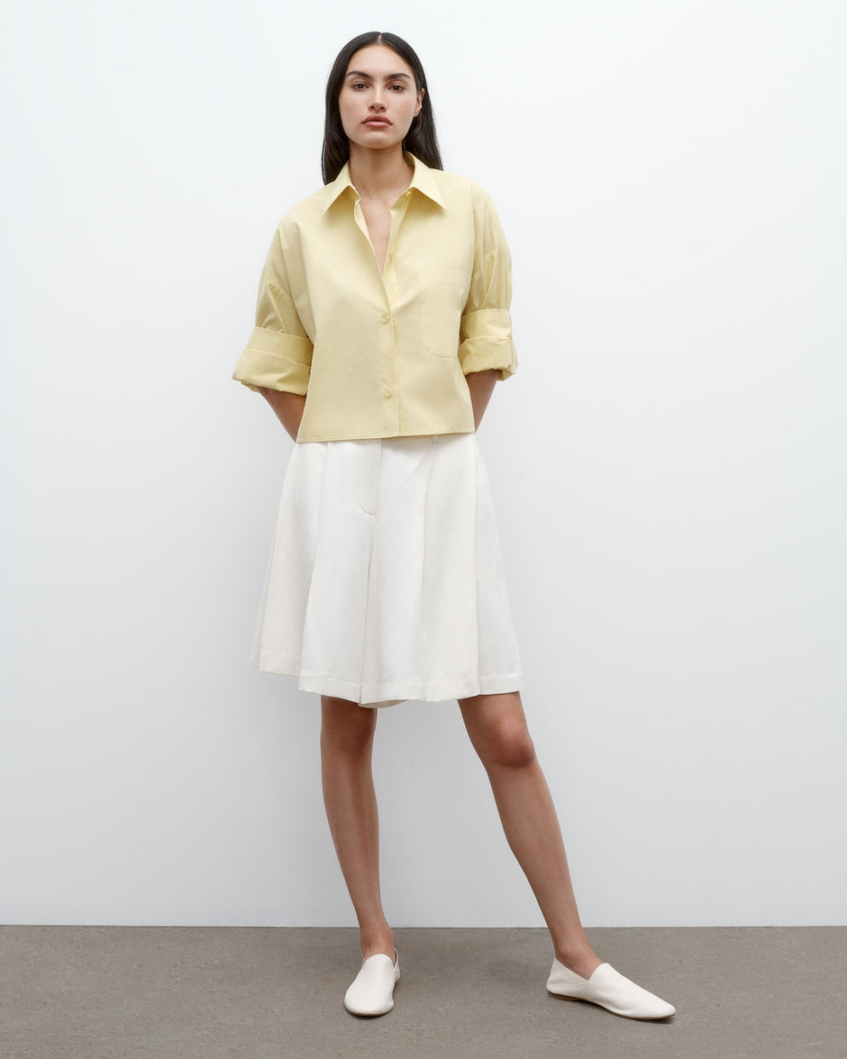 TWP Maize Next Ex Shirt in Vintage Washed Poplin view 3