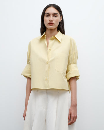 TWP Maize Next Ex Shirt in Vintage Washed Poplin view 1