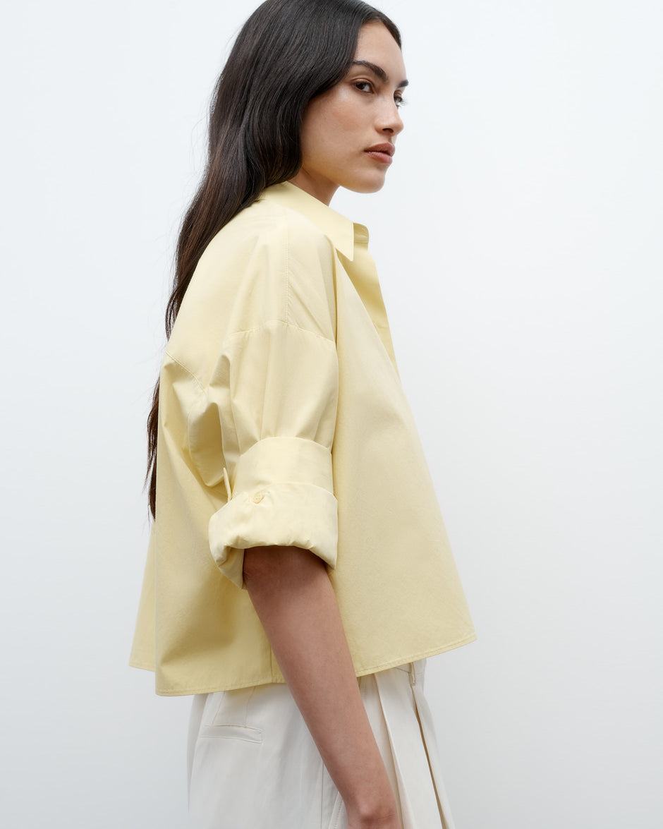 TWP Maize Next Ex Shirt in Vintage Washed Poplin view 2