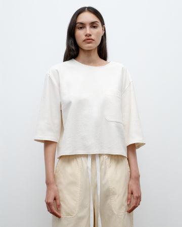 TWP Ivory New Ex T in French Terry view 1