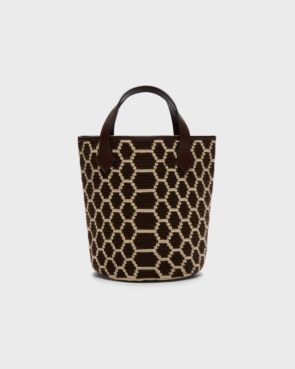 TWP Abstract snake Caraiva Tote in Python Woven view 1