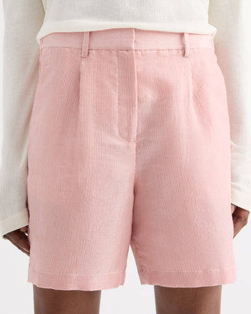 TWP White / red Henry St Short in Cotton Stripes view 2