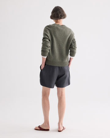TWP Midnight Boy Boxer Short Update in Paper Leather view 5