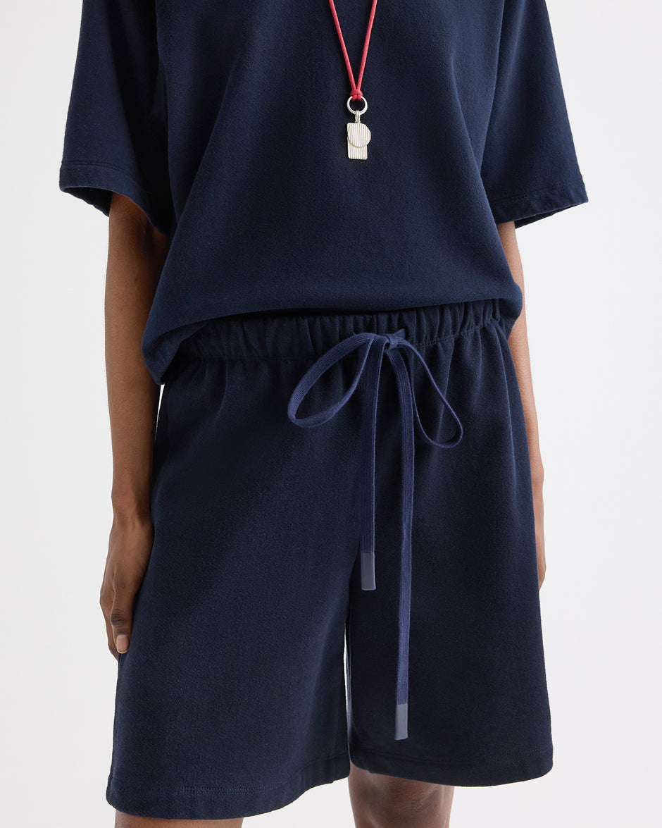 TWP Midnight Sweatshort in Lightweight Sweatshirt view 2