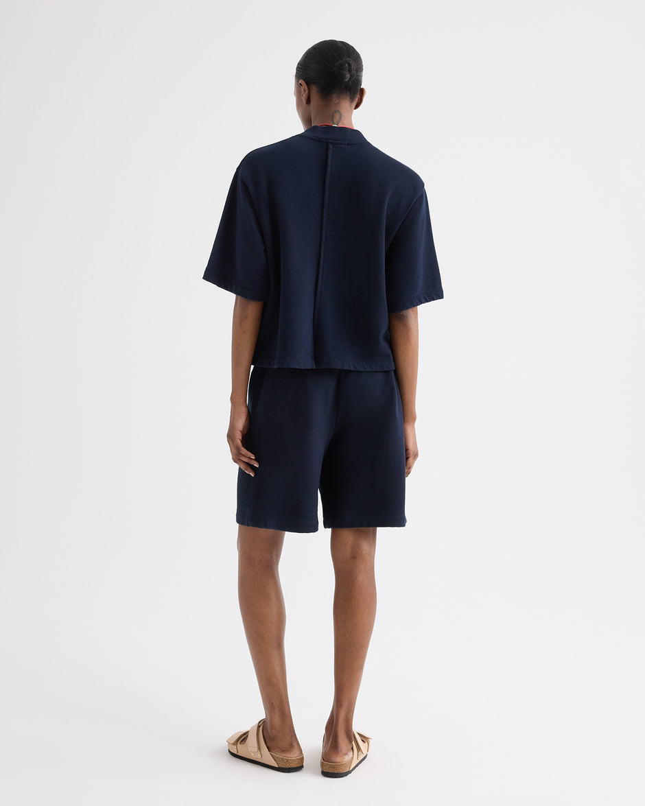 TWP Midnight Sweatshort in Lightweight Sweatshirt view 5