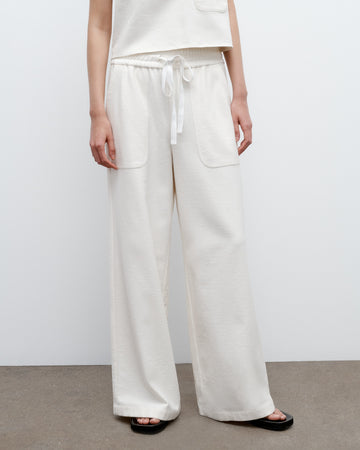 TWP Ivory Main St. Pant in French Terry view 1