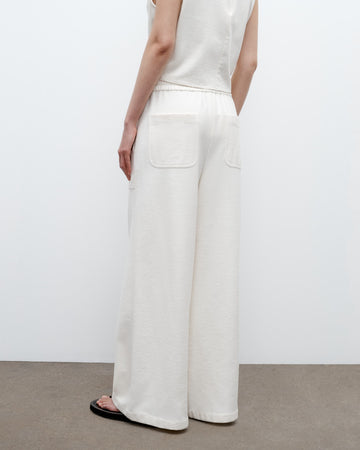 TWP Ivory Main St. Pant in French Terry view 1