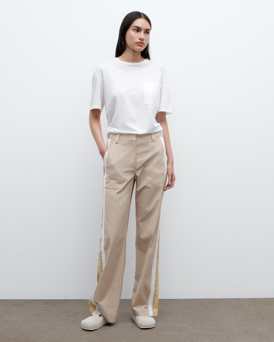 TWP Safari Isabelle Pant in Vintage Washed Poplin view 1
