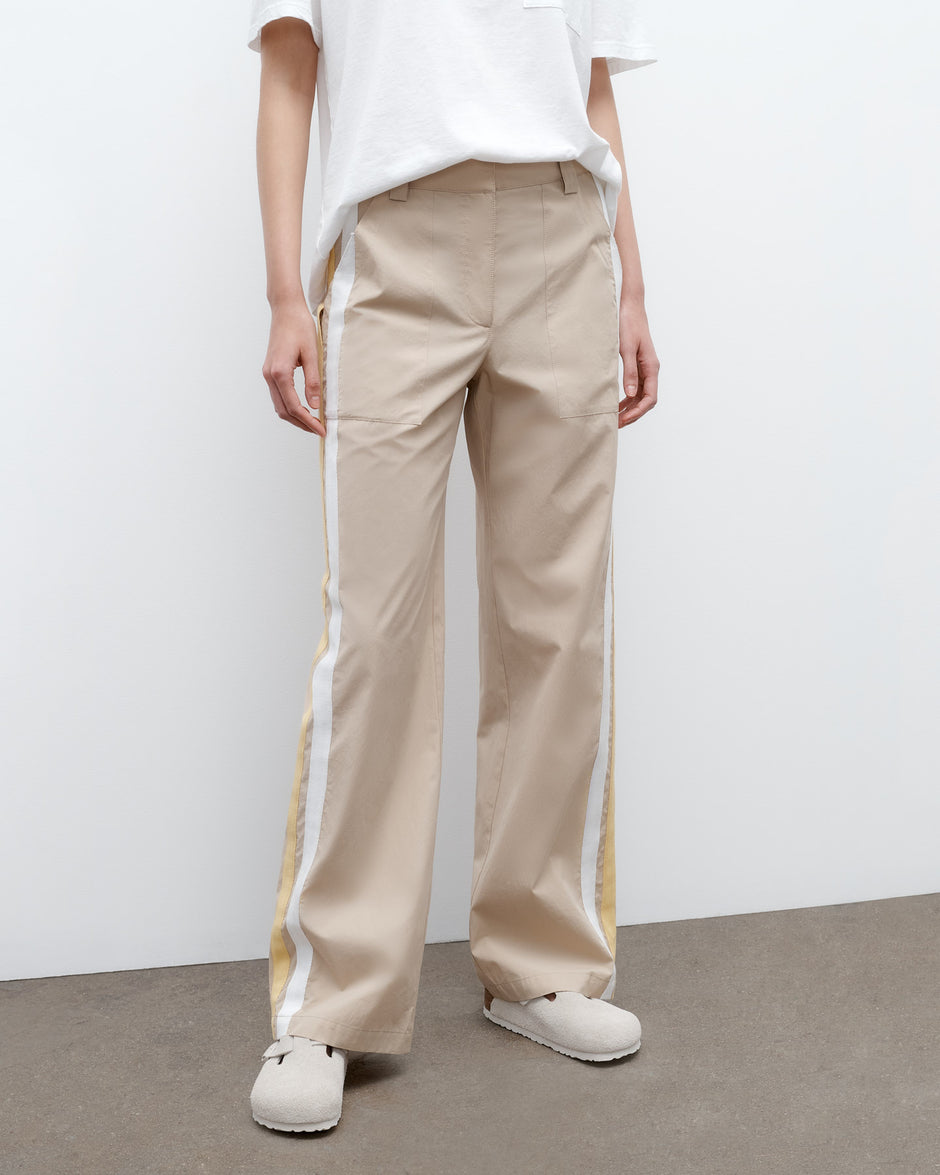 TWP Safari Isabelle Pant in Vintage Washed Poplin view 1