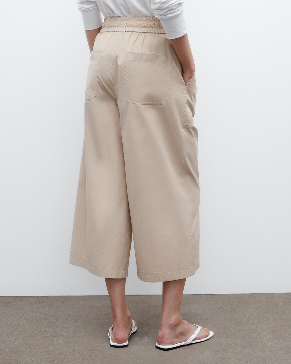 TWP Safari Cropped Main St Pant in Vintage Washed Poplin view 1