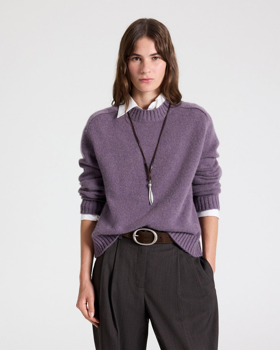 TWP Daybreak New Jill Crewneck Sweater in Cashmere view 1
