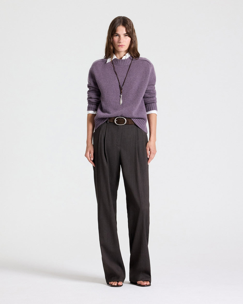 TWP Daybreak New Jill Crewneck Sweater in Cashmere view 3