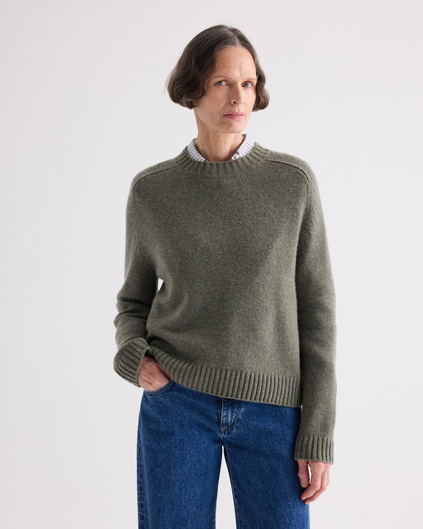 TWP Moss New Jill Crewneck Sweater in Italian Cashmere view 1