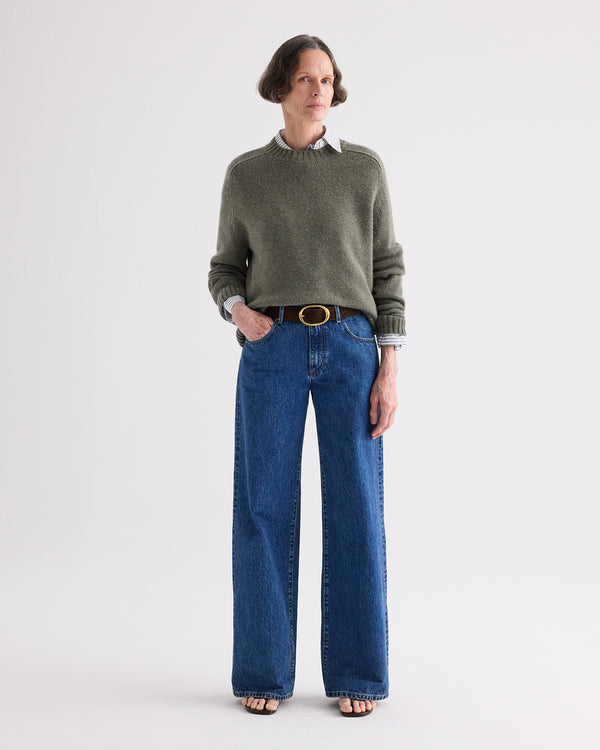 TWP Moss New Jill Crewneck Sweater in Italian Cashmere view 3