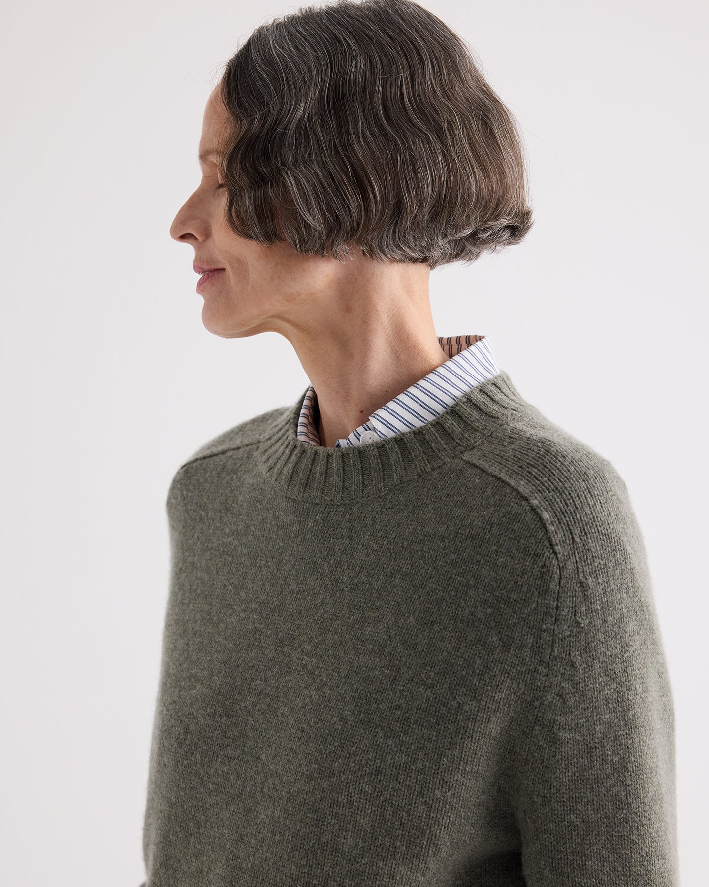 TWP Moss New Jill Crewneck Sweater in Italian Cashmere view 2