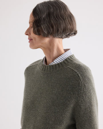 TWP Moss New Jill Crewneck Sweater in Italian Cashmere view 2